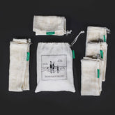 Lot de 6 sachets pour fruits et légumes zéro déchet I Collab avec Art of Boo